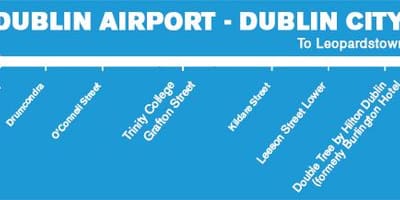 Aircoach ਰੁਕ ਨਕਸ਼ਾ