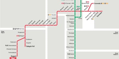 Luas ਲਾਈਨ ਦਾ ਨਕਸ਼ਾ